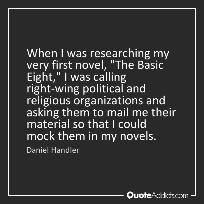 HAPPY BIRTHDAY 

Daniel Handler     