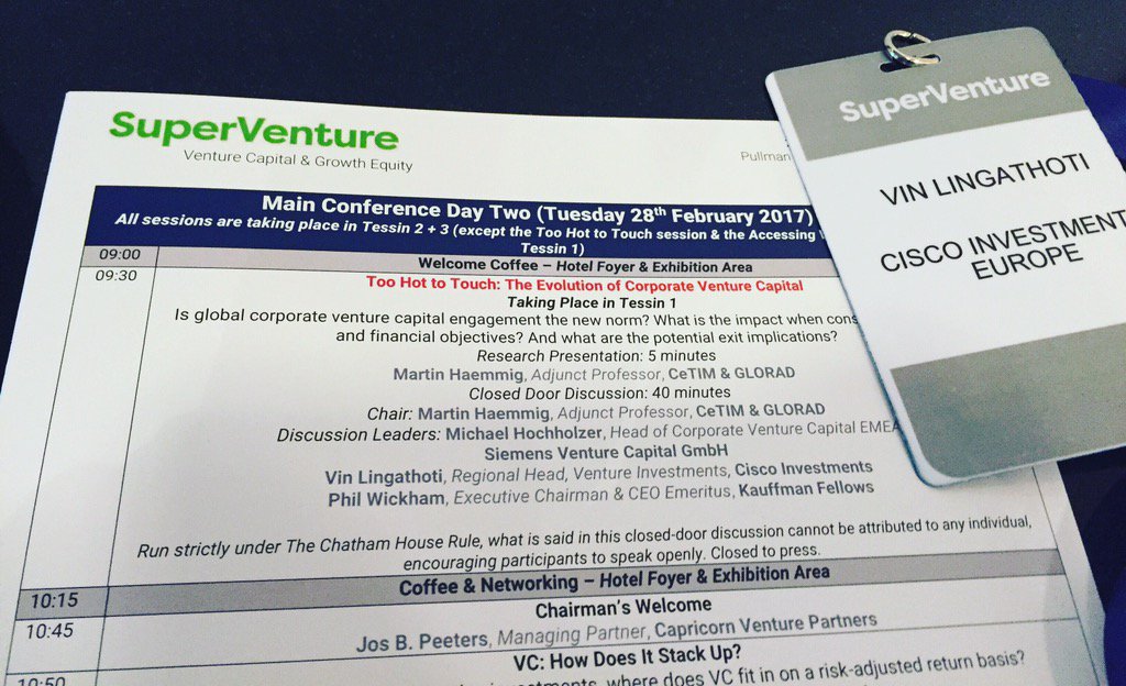Speaking at #superventure on #corporatevc #startups #venture #berlin #cvc #europe