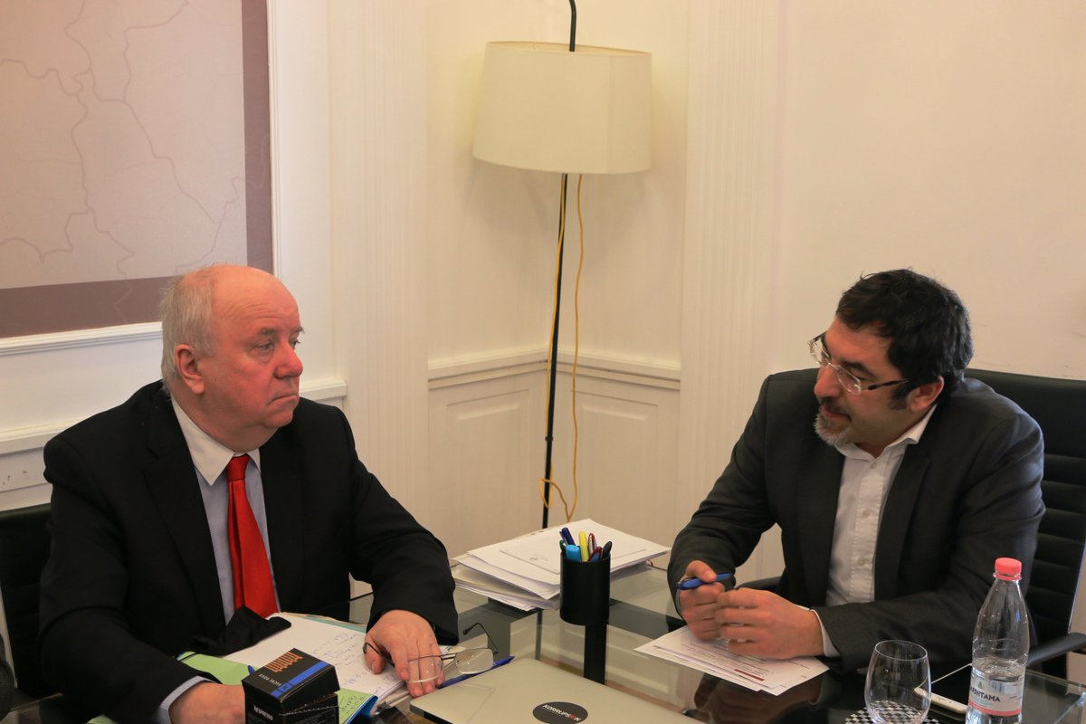 bledicuci's tweet photo. The meeting with the co-rapporteurs, regret that the opposition is trying to impede the Vetting’s Commissions, key to justice reform. https://t.co/b7LrgRhXQh