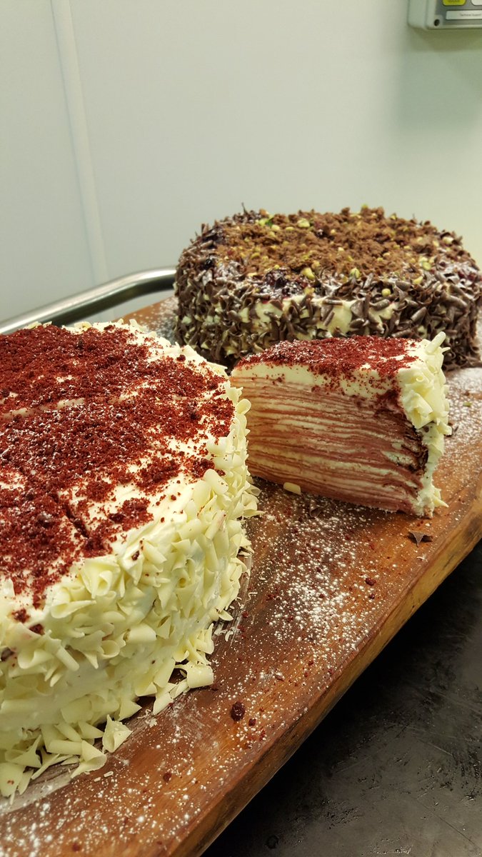 Our red velvet pancake cake all ready for shrove Tuesday!!...bring it on! <a href="/LBS_Life/">Life@LBS</a> @elioruk <a href="/LexyFood/">Lexington Catering</a> <a href="/mattjaynes/">matt</a>