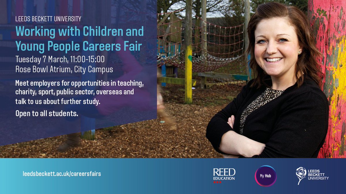 leedsbeckett's tweet photo. Interested in a career working with children &amp; young people? Learn more about PGCE &amp; School Direct options, Teach First &amp; other providers. https://t.co/WjQXWF73Yf