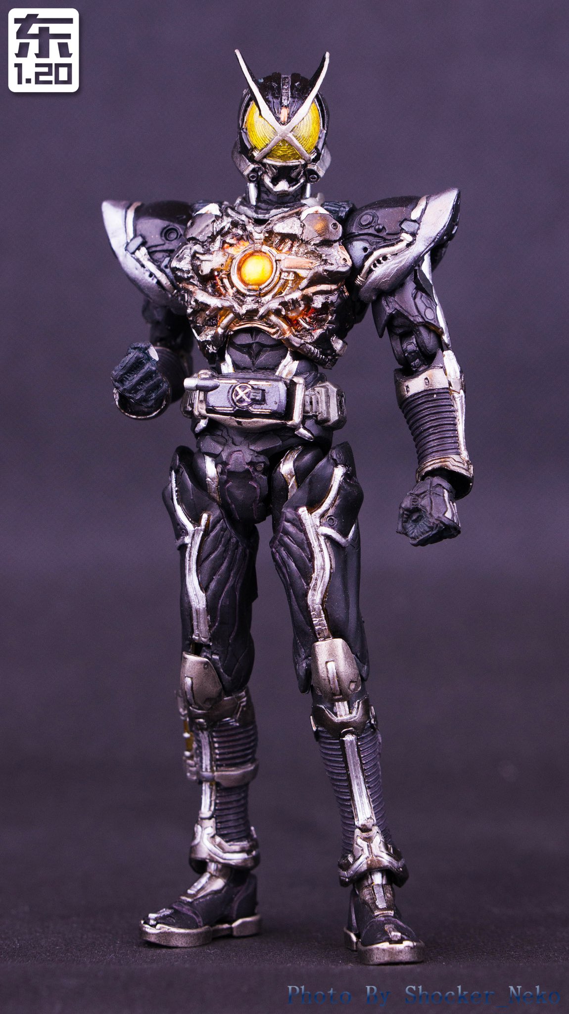 即納　仮面ライダーアクセル（Kaixa） コスプレ用コスチューム　塗装完成品 S.H.Figuarts (SHINKOCCHOU SEIHOU) MASKED RIDER NEXT KAIXA