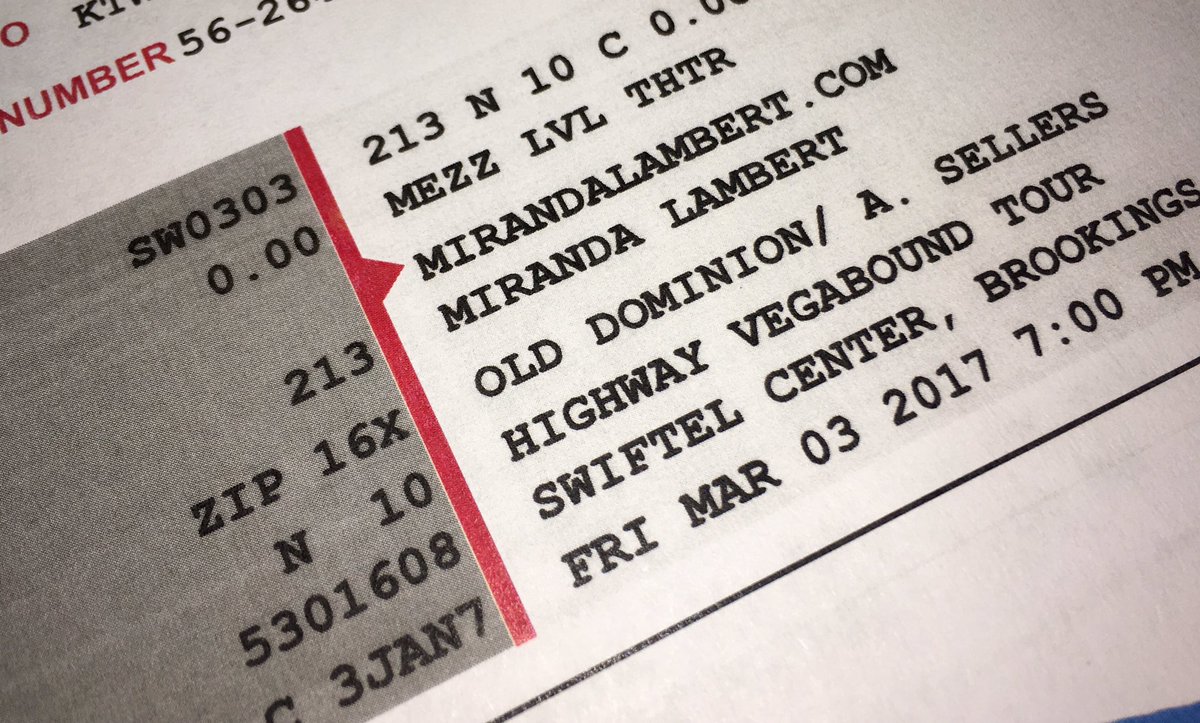 ktwbfm's tweet photo. ReTweet this pic and follow @ktwbfm - we will draw a random RT to win these tix to see @mirandalambert at @swiftelcenter  Friday! https://t.co/tXz7wjIKcz