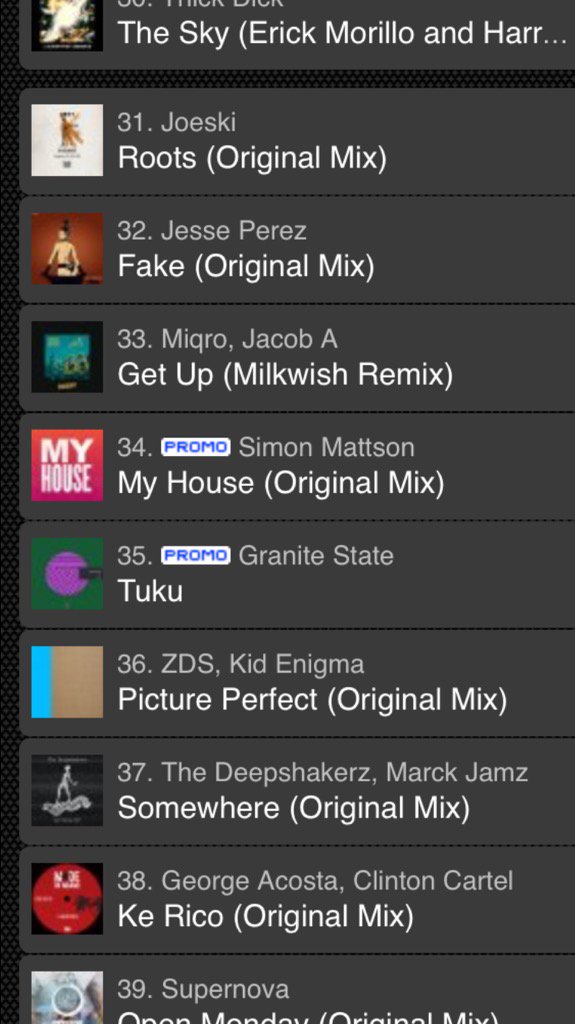 GraniteStateUK's tweet image. "Tuku" on the climb up to 35 on the @traxsource tech house chart 🙃🙃🙃