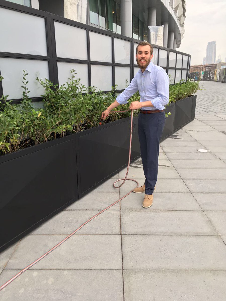 ChezCharlesUAE's tweet photo. Julien loves watering the plants around the terrace. Or is it because it’s his turn?
#ChezCharlesRestaurant #DubaiDesignDistrict #MyDubai https://t.co/aYYNCB6h7o