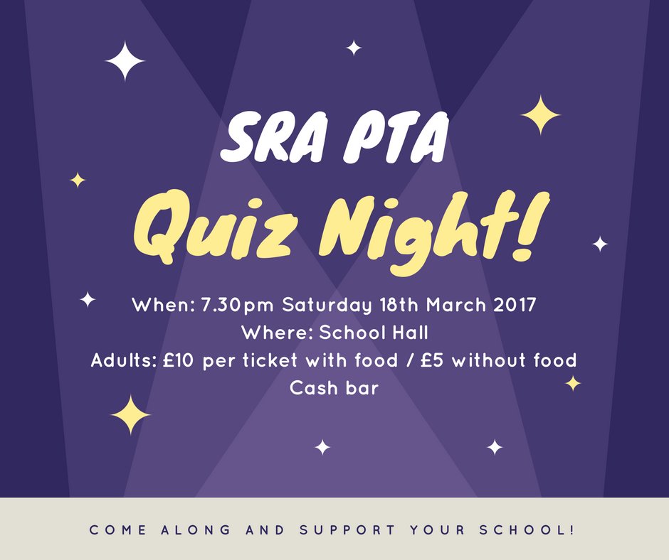 Enjoy a fun evening with friends and support your school too - only £10 pp with food / £5 without.  Entry forms at ow.ly/ndaj309qZ1z