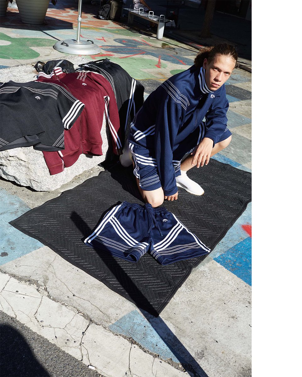 AW Flip Shorts with an upside-down trefoil on the waist. Shot by Juergen Teller.
#adidasOriginalsxAW