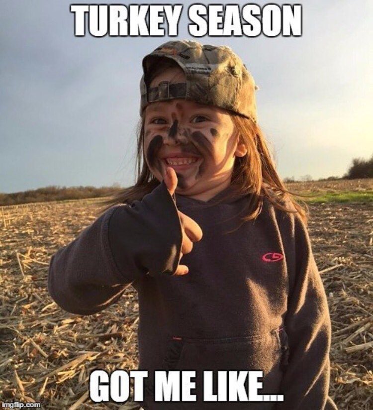 #turkeytuesday 😆Retweet if you're ready for #turkeyseason 😁👍🏼 #hunting #turkeyhunting #gobblegobble #girlshunttoo