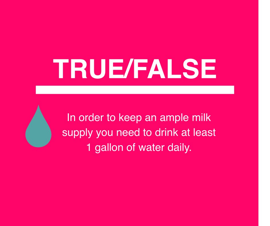 Intouchmomllc's tweet photo. T/F you must drink a gallon of water a day if you're breastfeeding. Answer at 8pm
#InTouchMom #Breastfeeding #Lactation https://t.co/W8wkHPxg6d