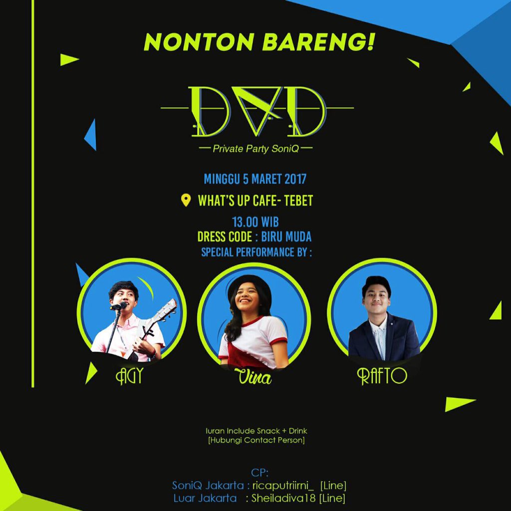 Asyik! Nobar kita akan semakin seru nih🎬🍟
Selain ada <a href="/vinaan_/">Vina Ananda</a> &amp; <a href="/abbydzarnf/">agyjar</a> acara Nobar jg akan dibikin galau sm single baru @raffytanto 😘