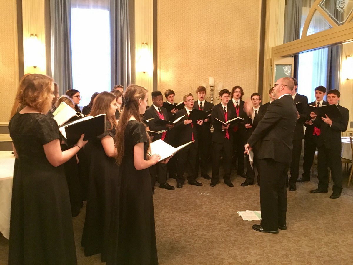 A choir from Vista Ridge High in Leander ISD is singing at our event this morning! Thanks, <a href="/TMEA/">TMEA</a>! #ttevents #txlege