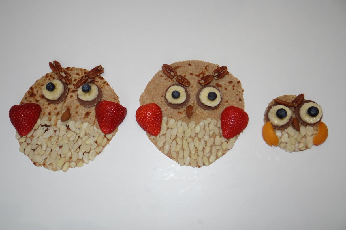 TheBeesleyBuzz's tweet photo. @axainsurance My son made this family of owls from spelt pancakes with all his fave toppings! #AXAPancake https://t.co/AqdRyHhYBr