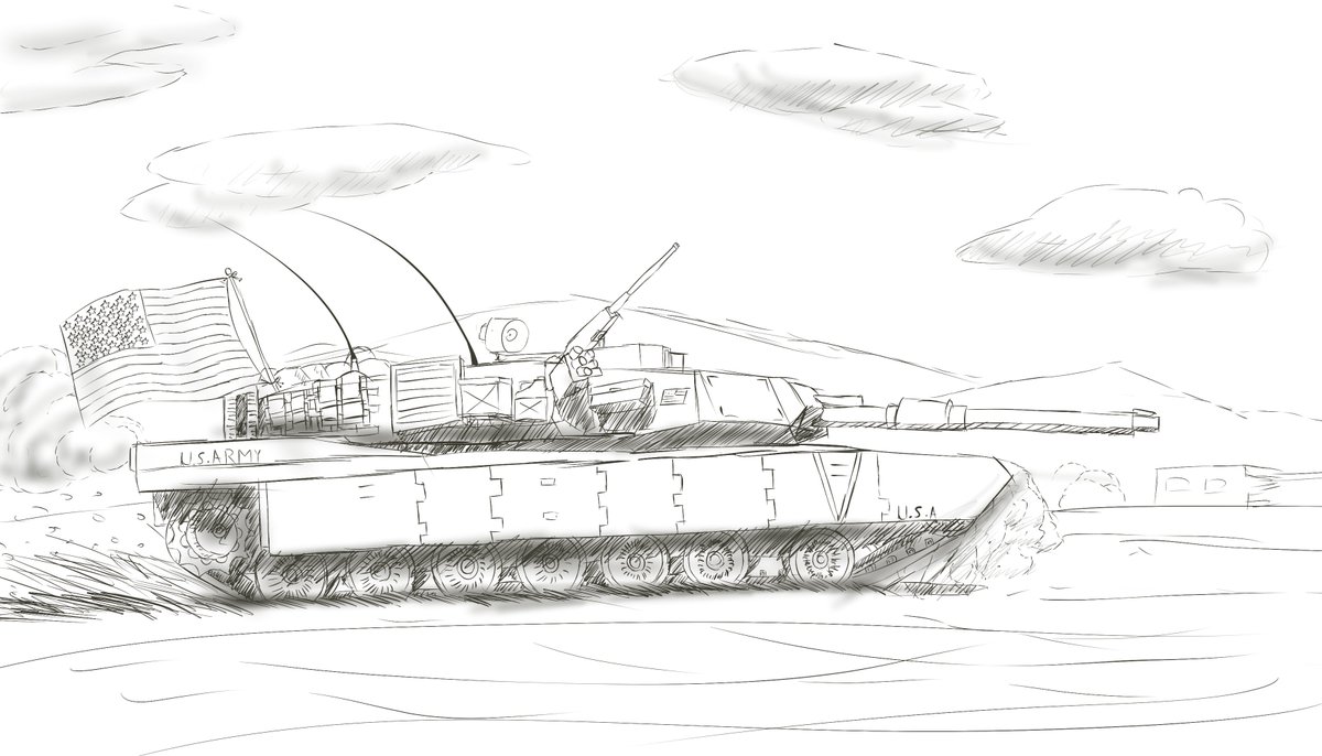 戦車版深夜のお絵かき60分一本勝負 Panzer 1draw Twitter