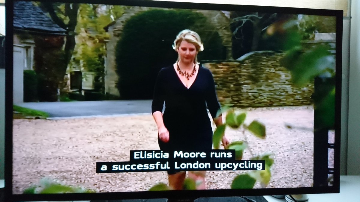 Just spotted Elisicia of @petitmiracles 
on telly wearing a necklace I picked for her! #finditfixitflogit #tv #upcycler #charitytuesday #ct