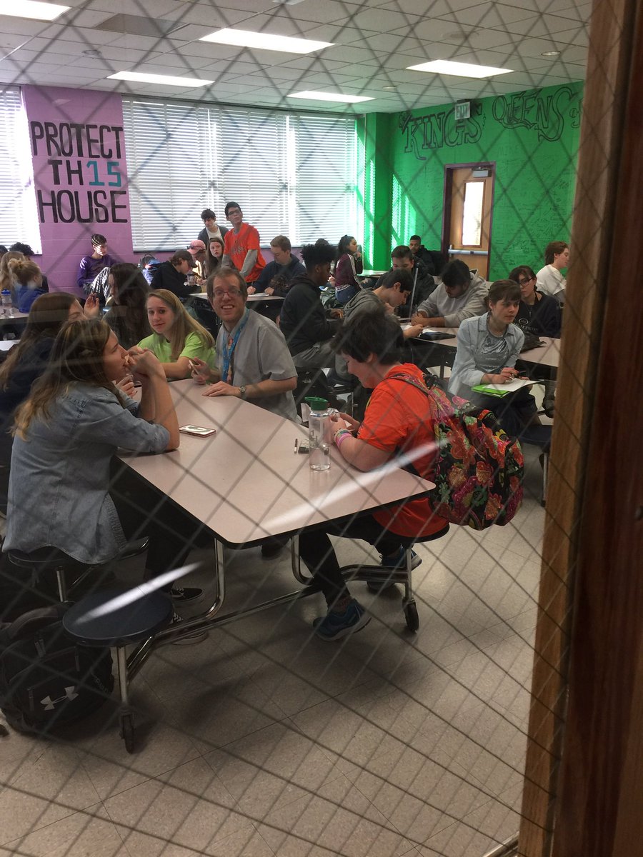 No power, no problem!  THS students and teachers persevere both inside AND outside of their regular classrooms!