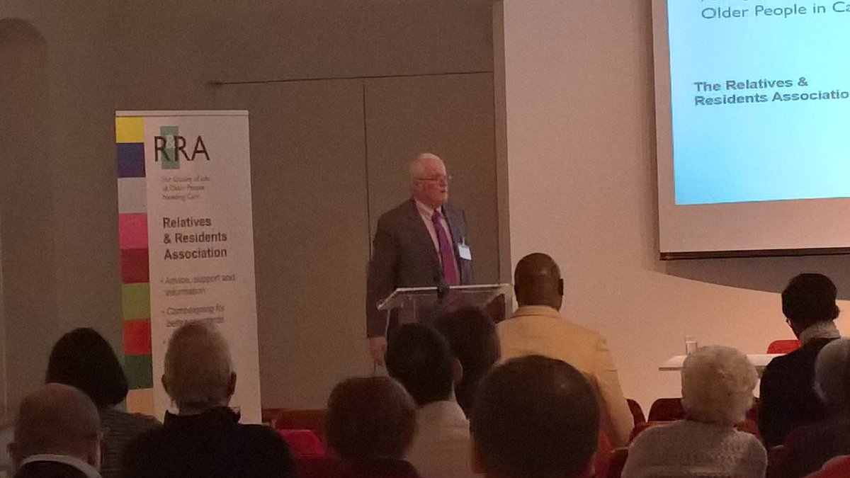 Joe Sullivan at #R&amp;RA conference; awareness of dental care in care homes is on the rise, but needs more funding