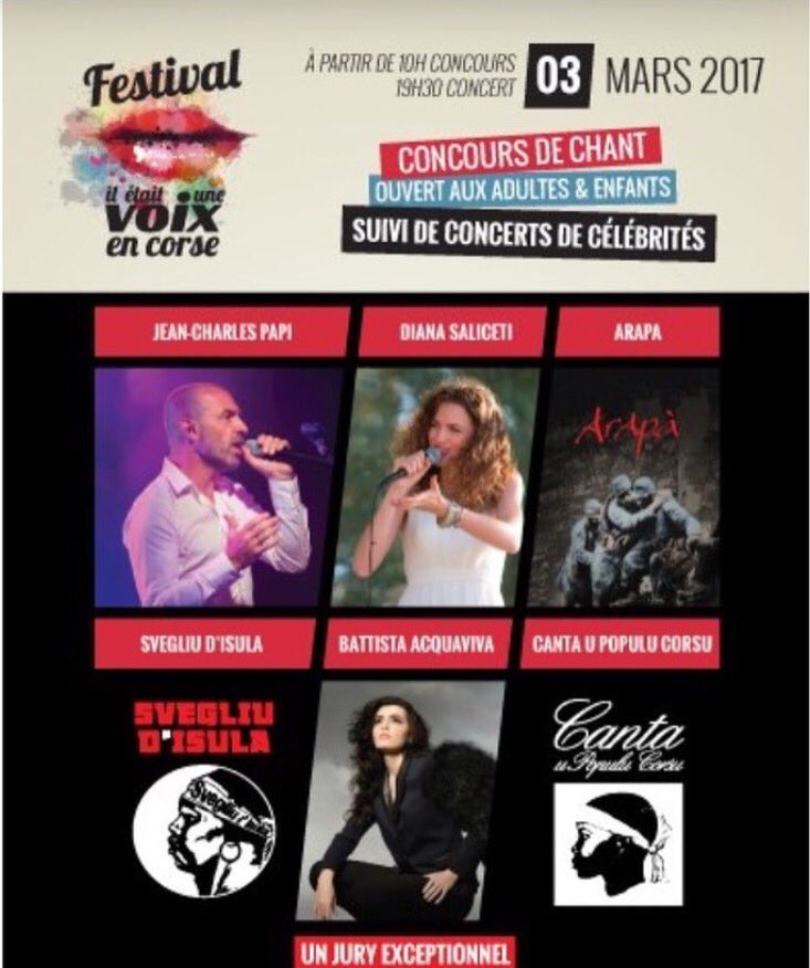 On vous attend vendredi! #iletaitunevoixencorse #livemusic #Corse #spartera