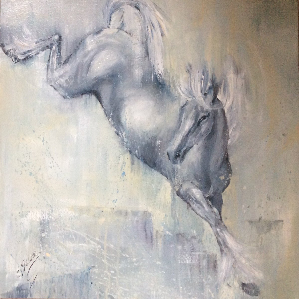 Jeanette Faulkner Clarke's beautiful work, capturing horses movements. #JeanetteFaulknerClarke #GreenStageGallery #Horse #art #horseart