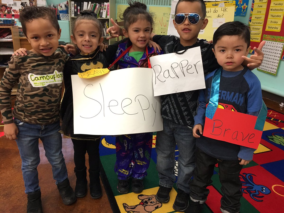 bhart610's tweet image. Vocabulary Parade #sasreadingweek very quiet, ladybug, cowgirl, elegant, rapper, brave, sleepy, camouflage #saspride