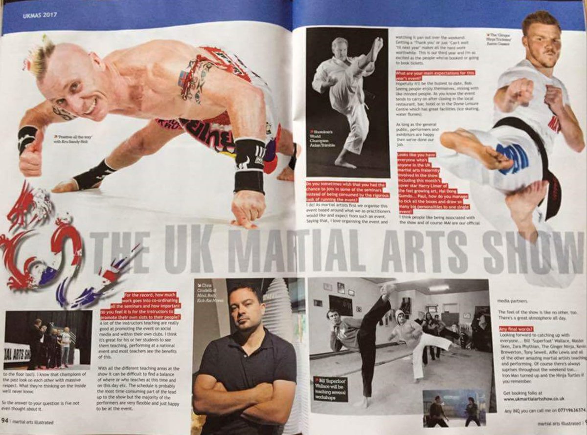 ukmartialartsshow.co.uk #UKMAS #UKMAS2017 <a href="/MAImagazine/">Martial Arts</a> <a href="/SANDYHOLT1/">SANDY HOLT</a> <a href="/aidankarateman/">Aidan Trimble</a> <a href="/ChrisCrudelli/">Chris Crudelli</a> @GingerNinjaT