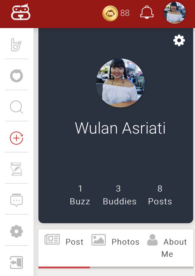 Hai guys, udh pd tau blm aplikasi <a href="/buzzbuddies_ID/">buzzbuddies</a> ? Kalau blm tau download deh, banyak fitur2 seru di dlmnya. Aku aja udh pakai masa km blm~