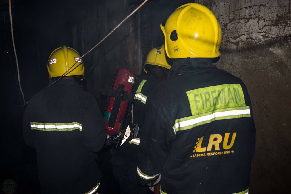 lasemasocial's tweet photo. LRU &amp; LASG Fire on a rescue operation at Oki Lane, Maryland as a result of Power Surge. No Casualty #Call112 https://t.co/2ShbyQylAv