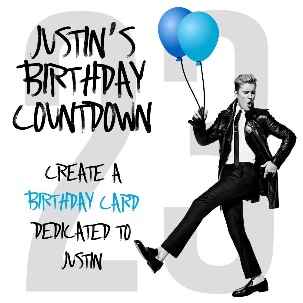 Happy 23rd Birthday Justin Bieber !!! Love you so muchhh <3   