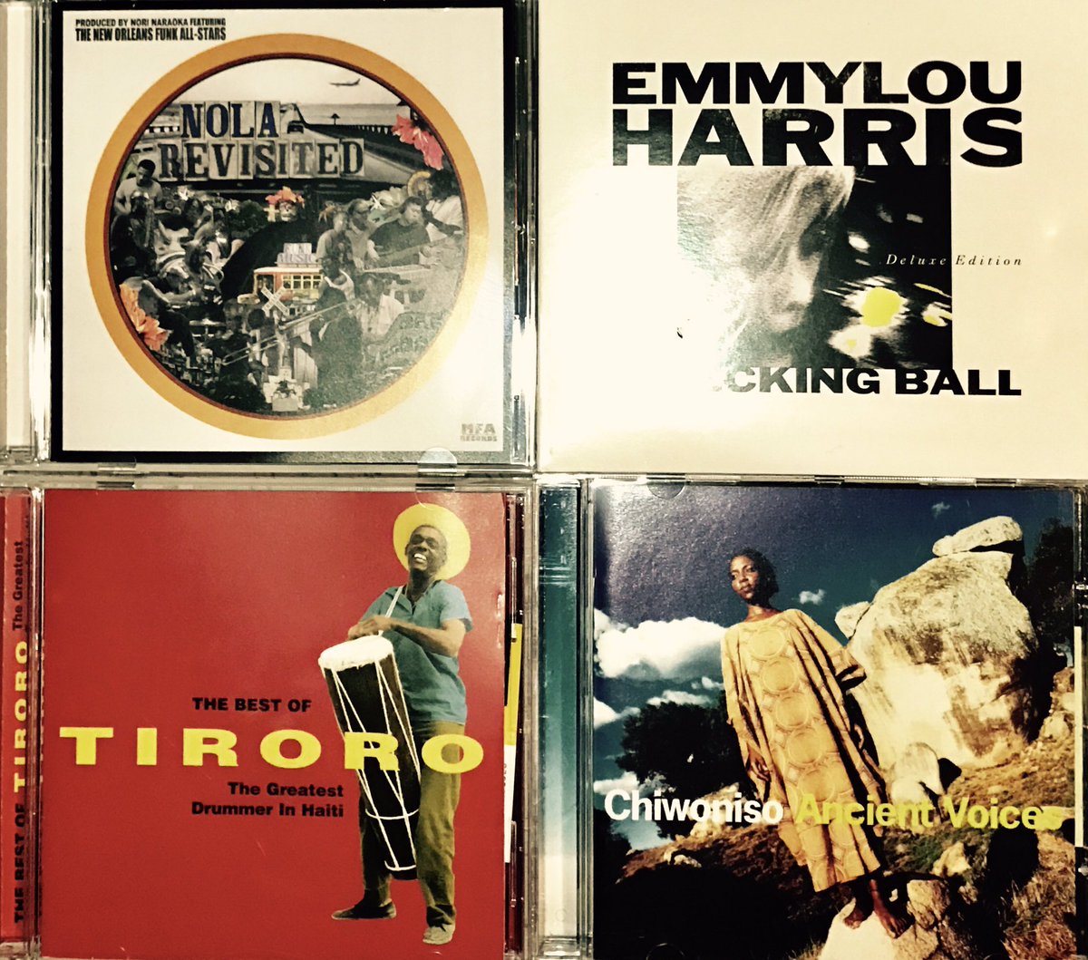 出田寿一 On Twitter お腹空かして食料買うな 音楽欲してcd買うな 笑 Nola Revisited Emmylou Harris Wrecking Ball Dx Tiroro Best Chiwoniso Ancient Voice Https T Co 4emwpow9h2