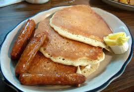 DCTKitchen's tweet image. #ygk #yumgk #ygkplus #cityofkingston Buttermilk Pancakes w/Maple Bacon Sausages $7.49