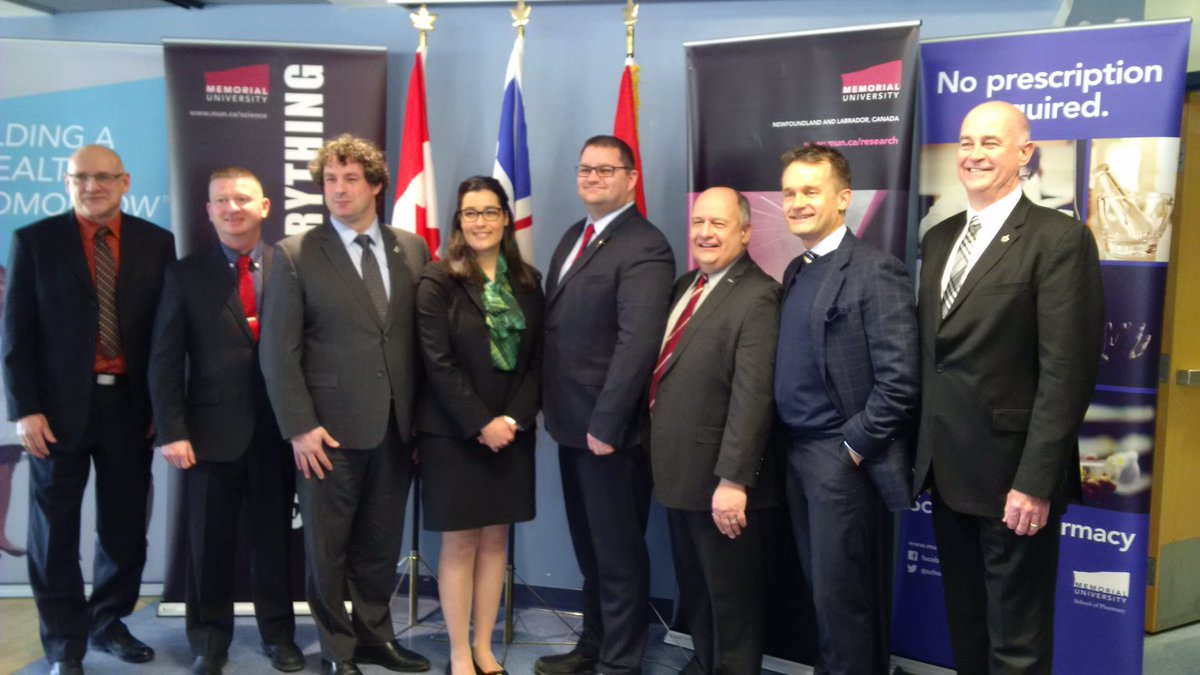 McDonald4Avalon's tweet photo. Pleased to joint @SeamusORegan and @NickWhalenMP to announce important federal government funding for MUN research #InvestInNL #NLEducation https://t.co/wSyTQZuK4j