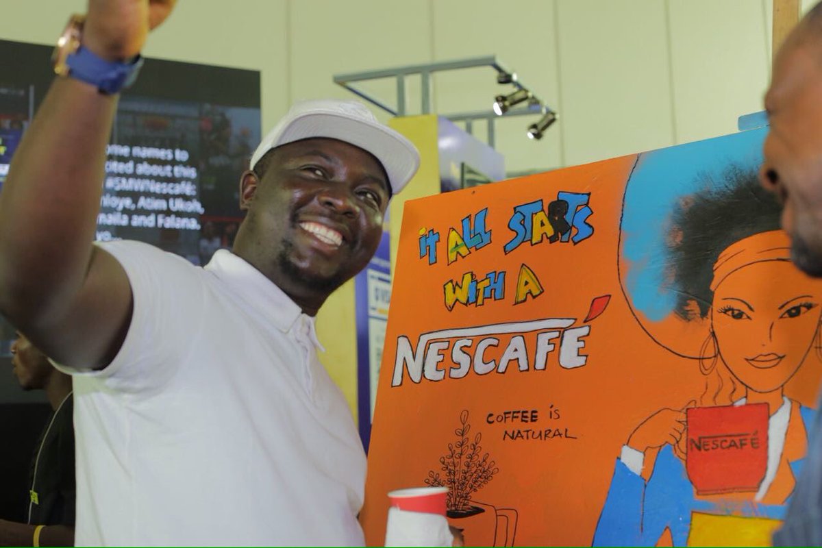 Seyi Law bringing his own colour to #SMWLagos! #SMWNescafé  #GetStartedAfrica