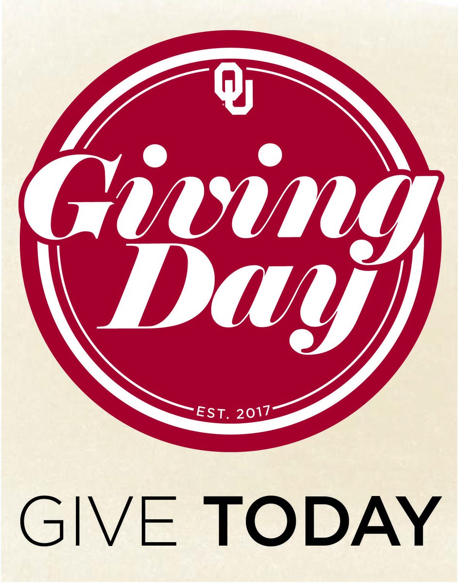 UofOklahoma's tweet image. It's finally here! #OUGivingDay