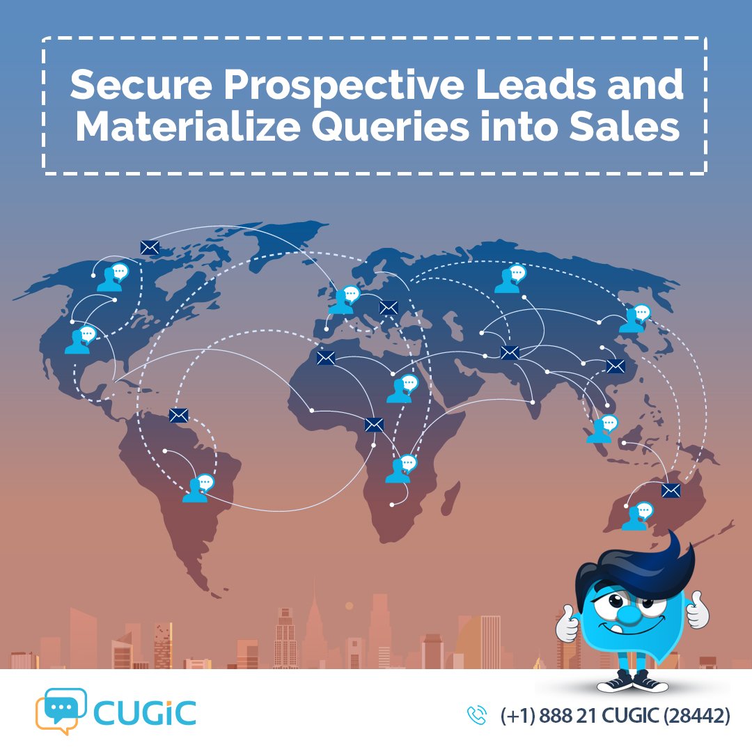 Cugic_Official's tweet photo. Secure prospective leads and materialize queries into sales by decreasing bounce rate.
#Cugic #LiveChatServices #Sales #CustomerSatisfaction https://t.co/FuHDLminXc