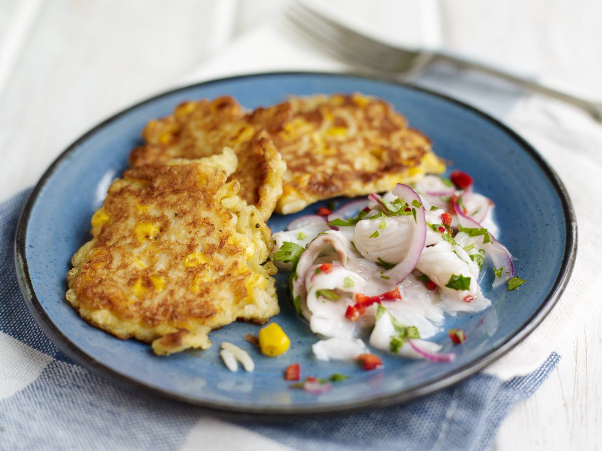 Get into spring with this light ceviche with Amira pancakes bit.ly/1XCmVBN #basmati #Discovercreateenjoy
