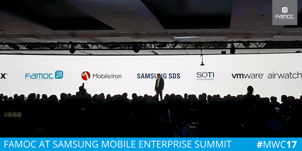 FAMOC_SA's tweet photo. FAMOC featured as a Samsung key business partner at Samsung Mobile Enterprise Summit #MWC17 #GoFAMOC https://t.co/HsEtaYkhqG