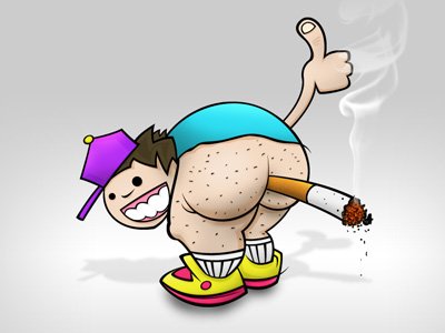 defaulterror's tweet image. Reminiscing when this got reported &amp;amp; deleted off @dribbble Illustration with Caxe for a smoking campaign called &quot;Can I Bum a Fag&quot; #BitHarsh