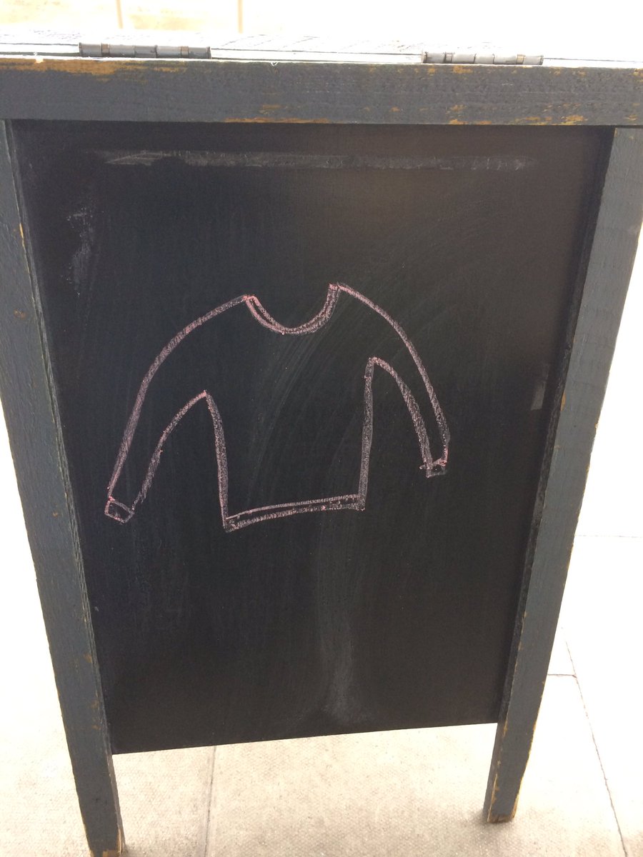 The girl that runs Abbotshill    on st.marys road has lost the chalk board image of her jumper. Let's show our support by not mentioning it