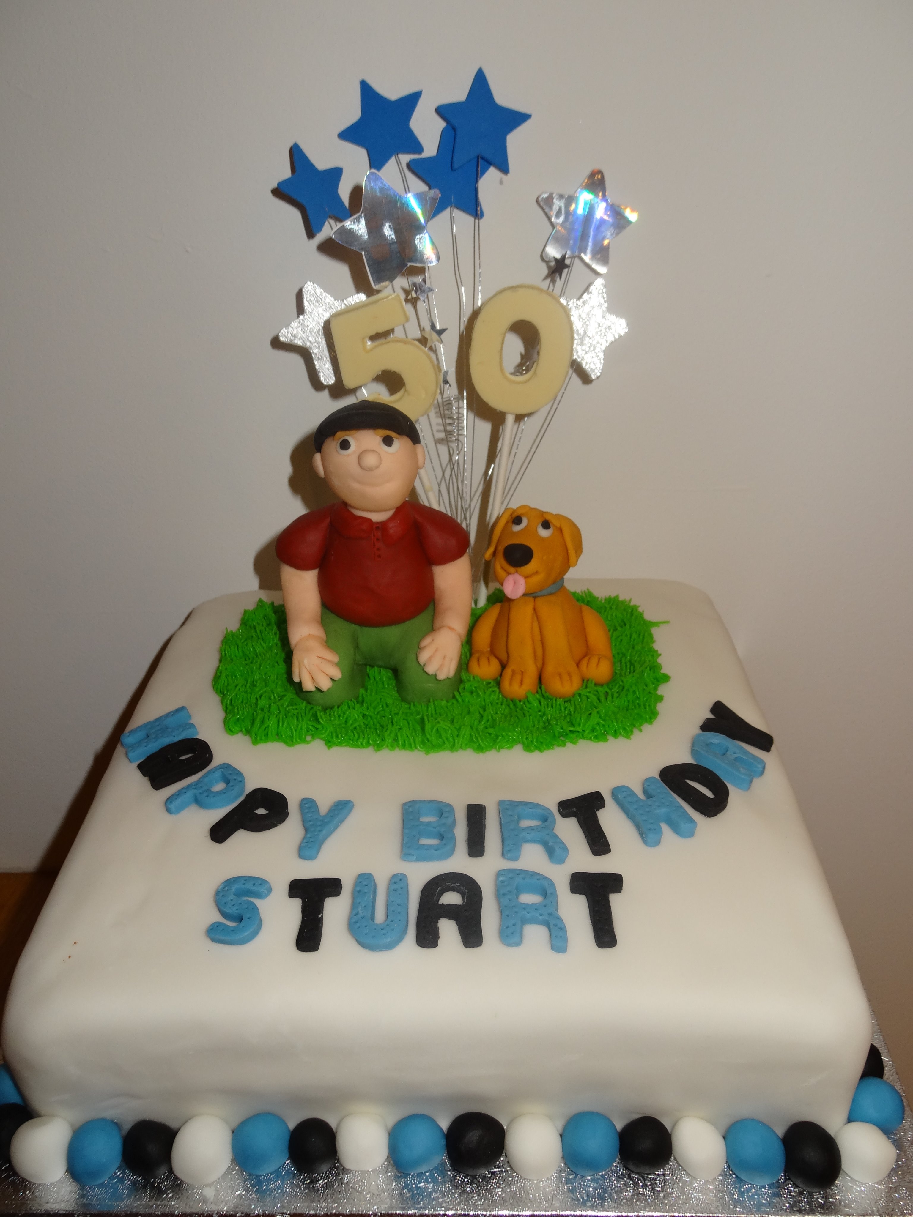 Dog man clearance cake
