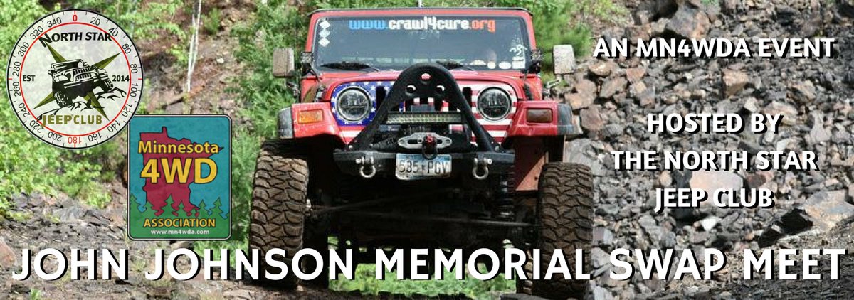 mn4wda's tweet photo. Join us for our Annual Swap Meet, April 8th Anoka MN at the fair grounds. 
https://t.co/6hlWmm3On0 Hosted by @NSJC1 @THEJeepMafia https://t.co/2YRpm2kmuP