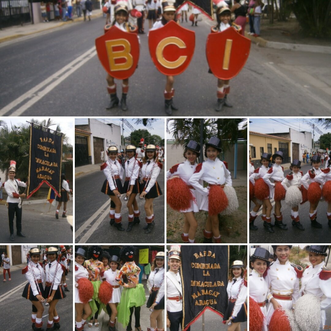 BandaInmaculada's tweet photo. Collage de fotografías de algunos desfiles realizados por la Banda en el Carnaval 2017 https://t.co/n5pslMjBfr
