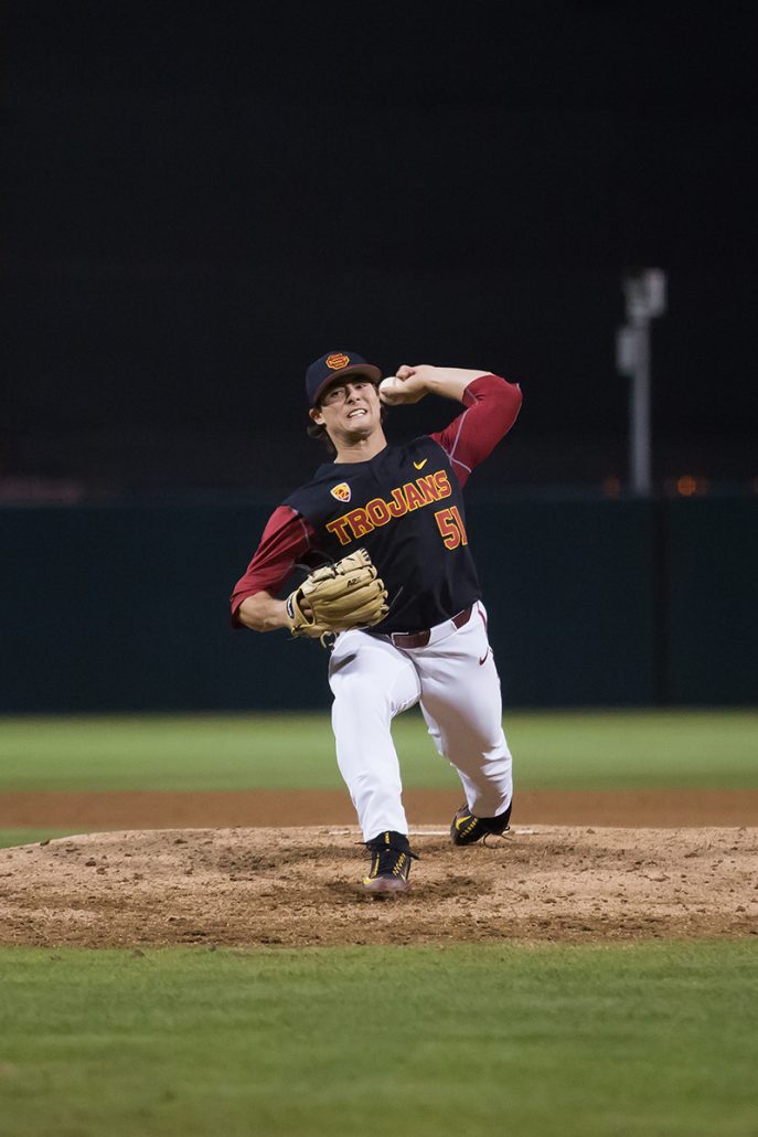 dailytrojan's tweet photo. Trojan baseball takes a game from Wake Forest after traveling to North Carolina: https://t.co/DELWWnaAZQ https://t.co/FLeYtDXRES