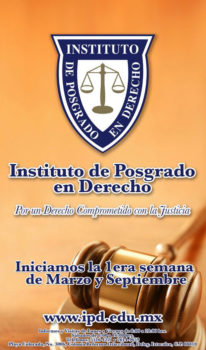 Posgrados
Materia Laboral 
Materia Constitucional y Amparo

INICIO
1° Marzo clases entre semana 
4 de Marzo clases sábados
¡ÚLTIMOS LUGARES!