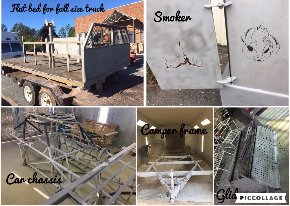 SunsetPowderInc's tweet photo. We can #sandblast just about anything. Questions email, message, or call. #sunsetpowdercoating #windergeorgia #Workflow #makenewagain https://t.co/cvp6csuZOj