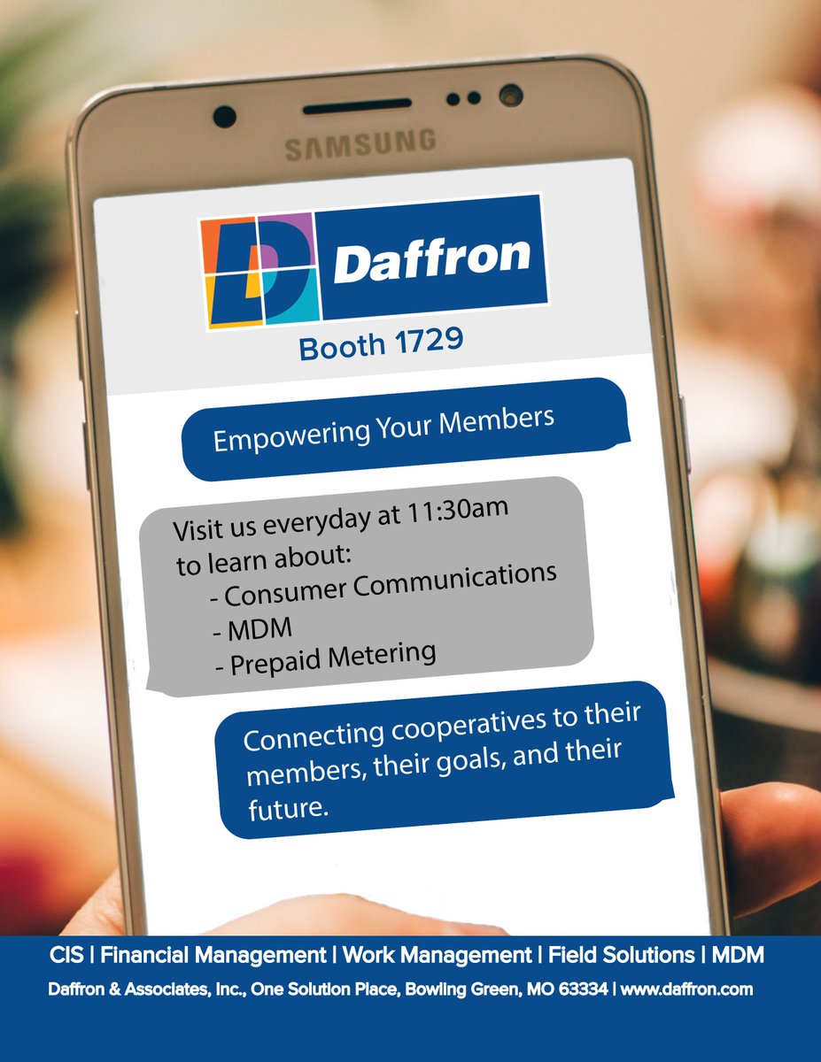 DaffronAssoc's tweet image. Great start @TechAdvantage1  be sure to visit with @RobinS1 @PaulKluba  @Daff_John in booth 1729 today @NRECANews