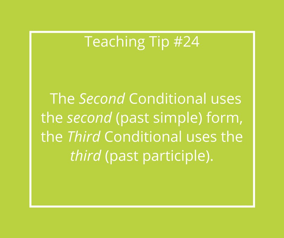 #tuesdayteachingtip #grammar #conditionals #TEFL #English #teachoverseas #teachabroad #secondconditional #thirdconditional #pastparticiple