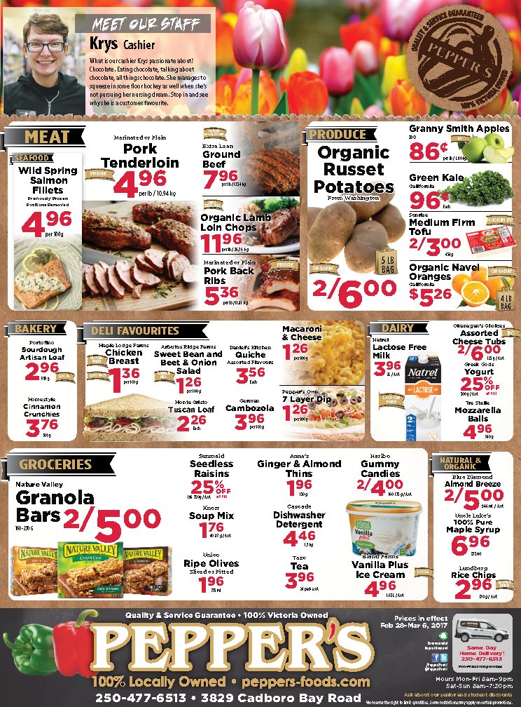 Pepper's Foods (@peppersfoods) on Twitter photo This week's ad running until Mar 6th... #local products from <a href="/portofinobakery/">Portofino Bakery</a> & @island_farms on ad #yyj #VictoriaBC This week's ad running until Mar 6th... #local products from <a href="/portofinobakery/">Portofino Bakery</a> & @island_farms on ad #yyj #VictoriaBC