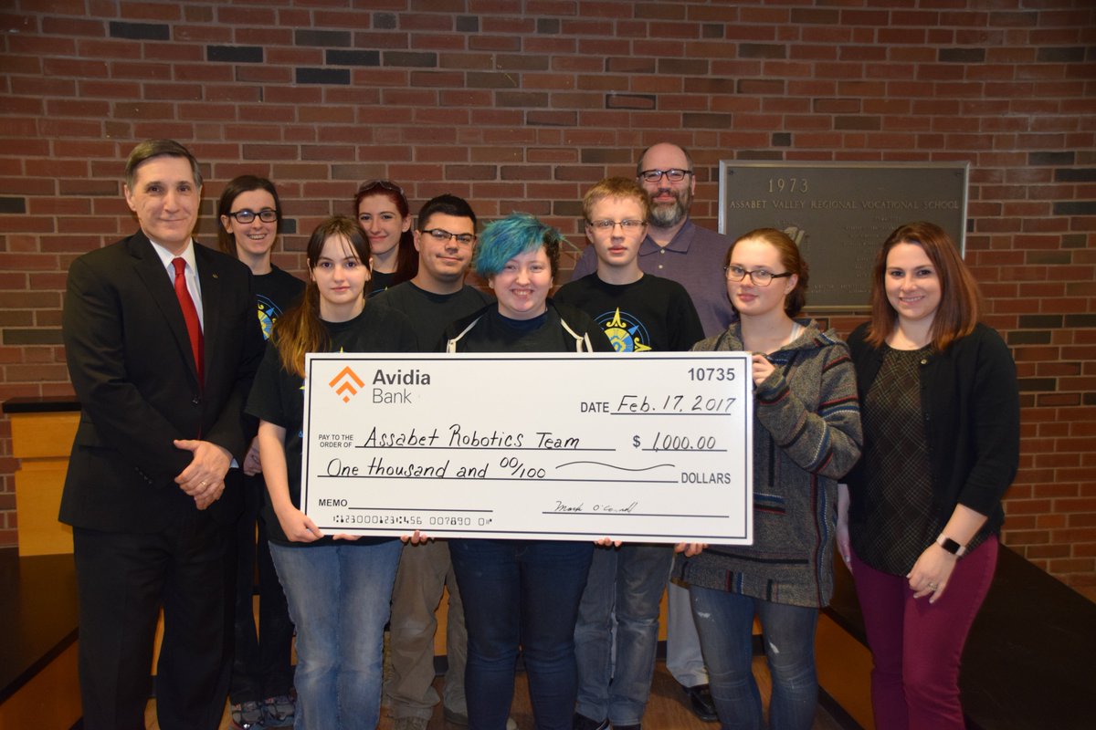 Assabet Valley (@assabetvalley) on Twitter photo Thank you <a href="/AvidiaBank/">Avidia Bank</a> for sponsoring our AZTECHS 157 robotics team! #STEMonSteroids #MoreThanRobots #LoveRobots #CommunityGiving Thank you <a href="/AvidiaBank/">Avidia Bank</a> for sponsoring our AZTECHS 157 robotics team! #STEMonSteroids #MoreThanRobots #LoveRobots #CommunityGiving
