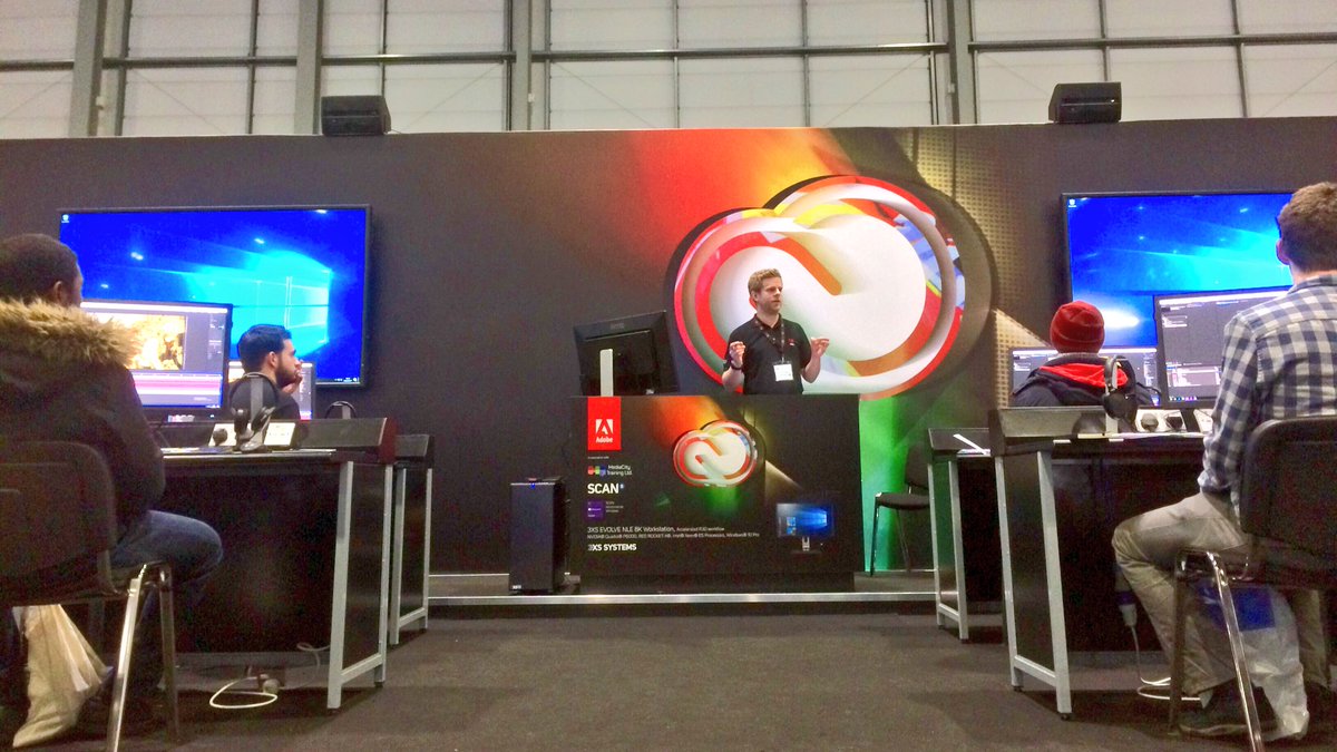 mctraininguk's tweet photo. #AFX is on 'LIVING TITLES &amp; DYNAMIC LINKS' now #adobetheatre S36 @BVExpo @AdobeUK @ScanProVideo @AdobeAE @Scan_3XS @TracksAndLayers #BVE17 https://t.co/b4lHPyS9Hk