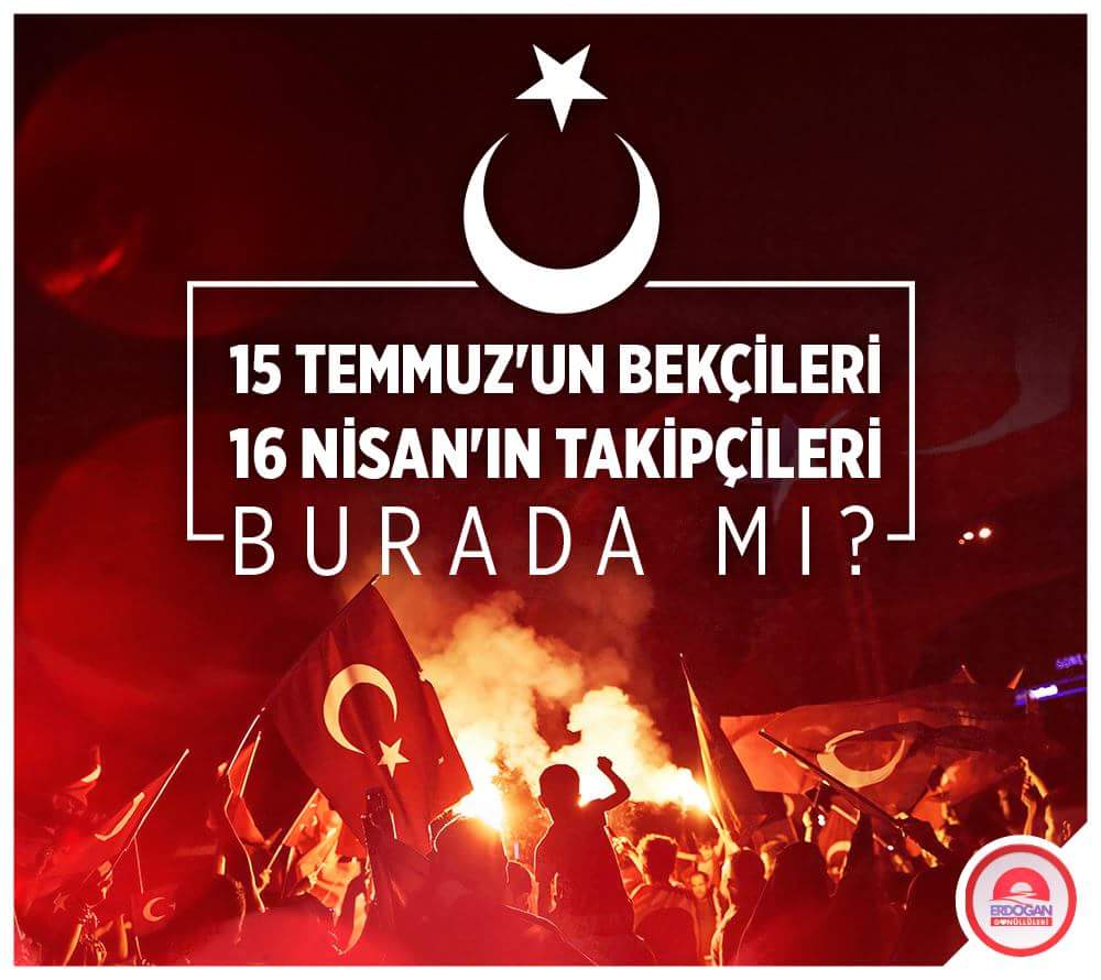 feritozkartal02's tweet photo. #SandıktaEvetDiyerek
15 TEMMUZ'UN BEKÇİLERİ
16 NİSAN'IN TAKİPÇİLERİ BURADA MI? https://t.co/bi2bRx3RJf
