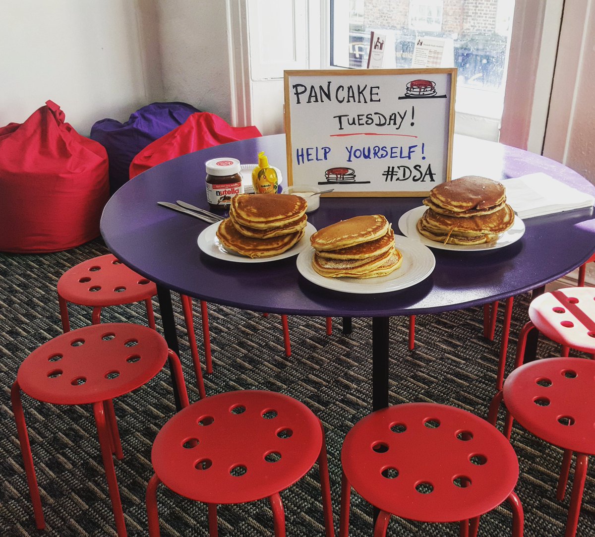 dstudyacademy's tweet photo. All set up in the tea hub and ready for our supervised study members today! Happy Pancake Tuesday!
#PancakeDay #dstudyacademy #louthchat https://t.co/AVSIfo6sKP